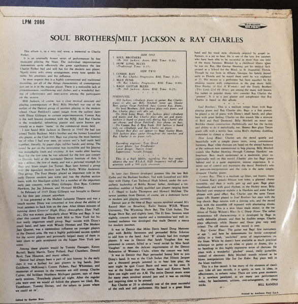 Milt Jackson & Ray Charles – Soul Brothers