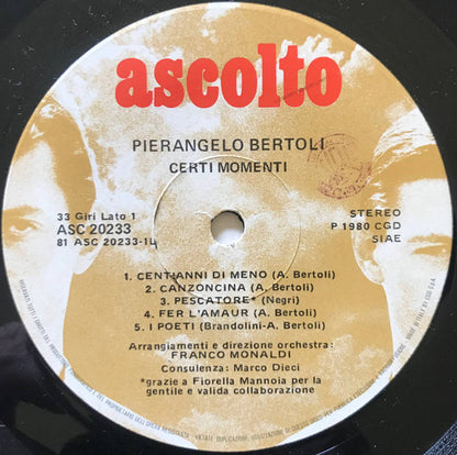 Pierangelo Bertoli - Certi Momenti