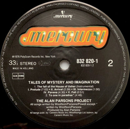 The Alan Parsons Project - Tales Of Mystery And Imagination - Edgar Allan Poe