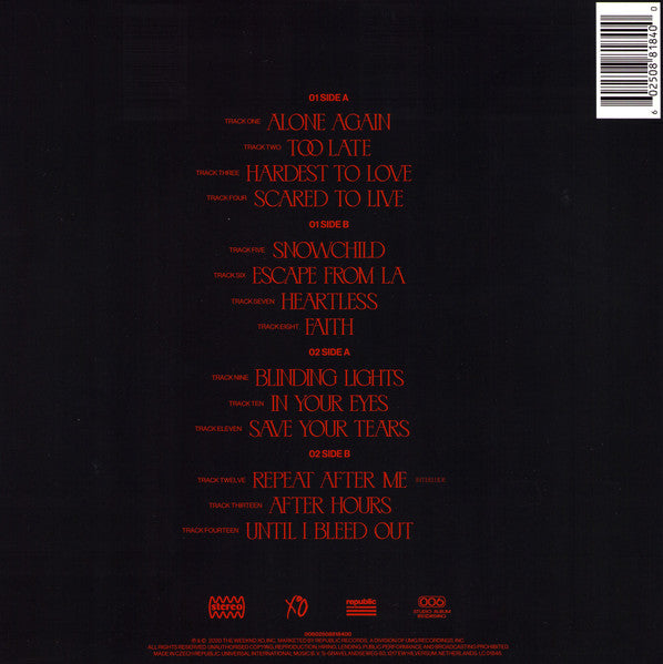 The Weeknd - After Hours (nuovo)