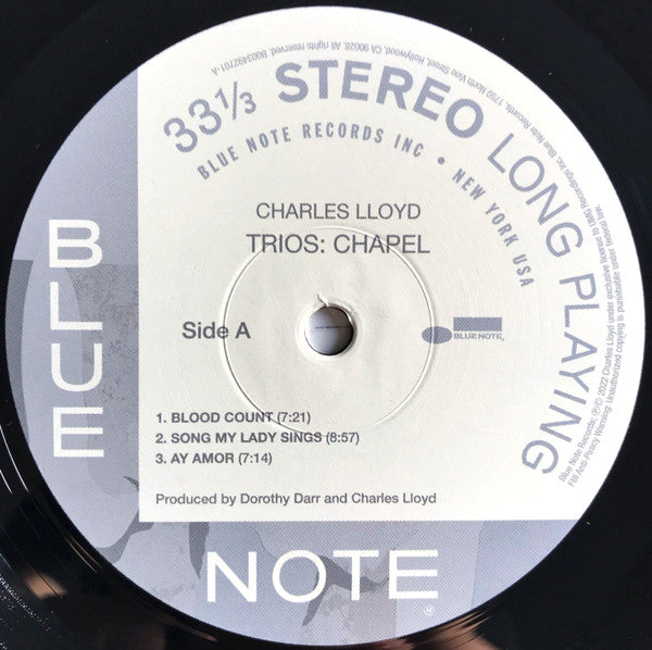 Charles Lloyd - Trios: Chapel (nuovo)