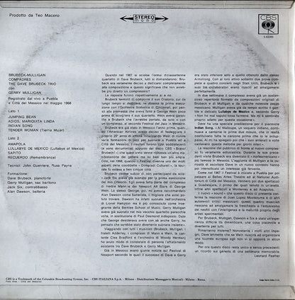 The Dave Brubeck Trio Featuring Gerry Mulligan - Compadres