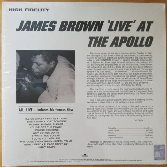 James Brown - Live At The Apollo