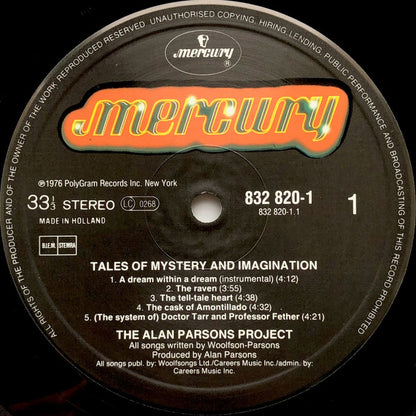 The Alan Parsons Project - Tales Of Mystery And Imagination - Edgar Allan Poe