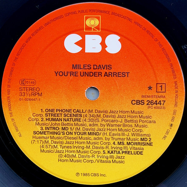 Miles Davis - You're Under Arrest