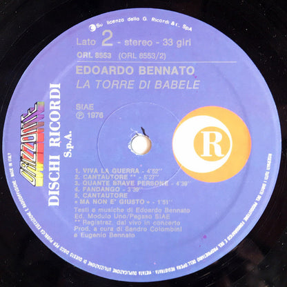 Edoardo Bennato - La Torre Di Babele