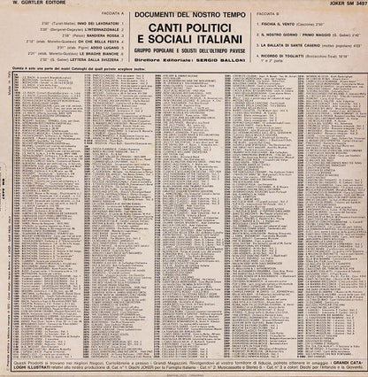 Gruppo Popolare E Solisti Dell'Oltrepò Pavese - Canti Politici E Sociali Italiani