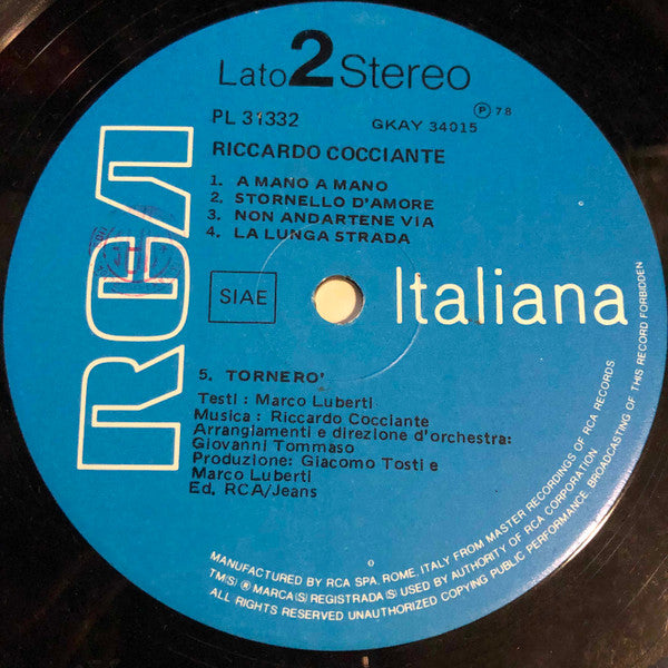Riccardo Cocciante - Riccardo Cocciante