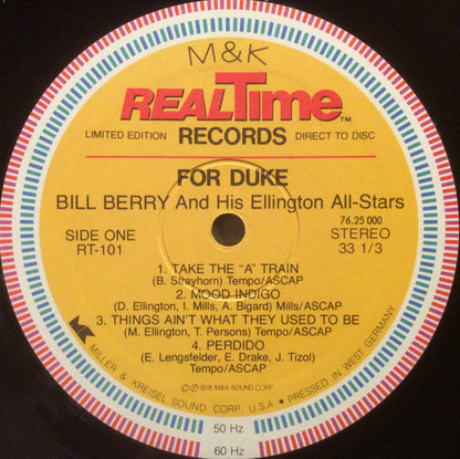 Bill Berry And His Ellington Allstars - For Duke