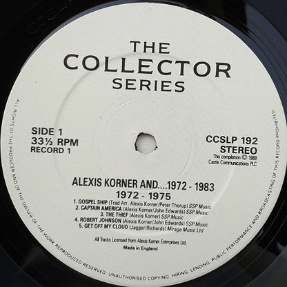 Alexis Korner - Alexis Korner And... 1972 - 1983