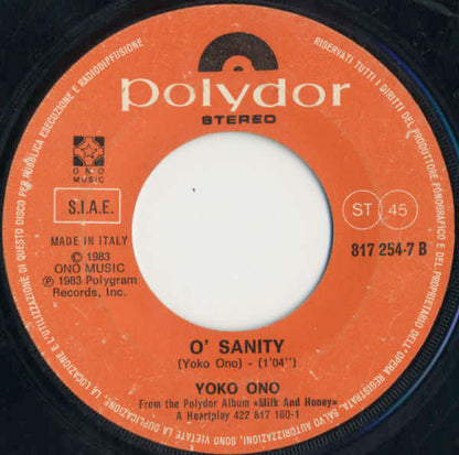John Lennon - Nobody Told Me / O' Sanity (7")