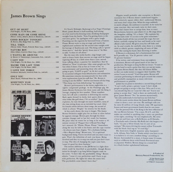 James Brown - Sings Out Of Sight