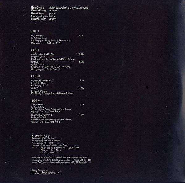 Eric Dolphy - Berlin Concerts