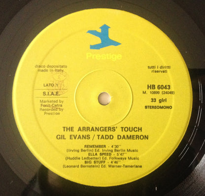 Gil Evans And Tadd Dameron ‎– The Arrangers' Touch