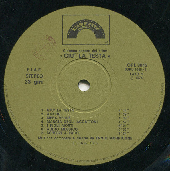 Ennio Morricone - Giù La Testa
