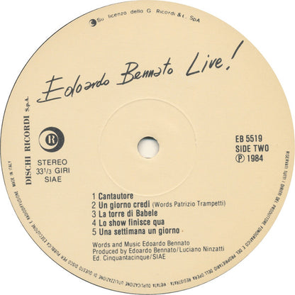Edoardo Bennato - Edoardo Bennato Live ! - È Goal !