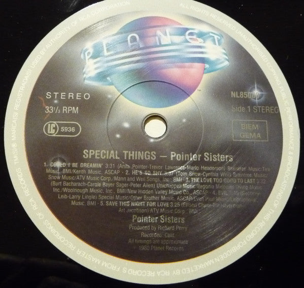 Pointer Sisters - Special Things