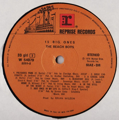 The Beach Boys - 15 Big Ones