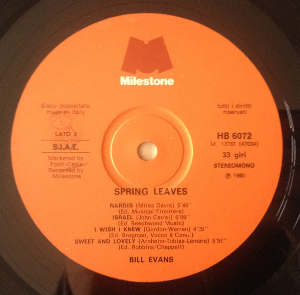 Bill Evans - Spring Leaves