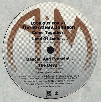 Brothers Johnson - Look Out For #1