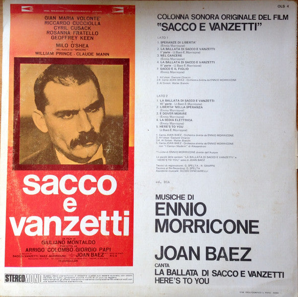 Ennio Morricone - Sacco E Vanzetti (Colonna Sonora Originale Del Film)