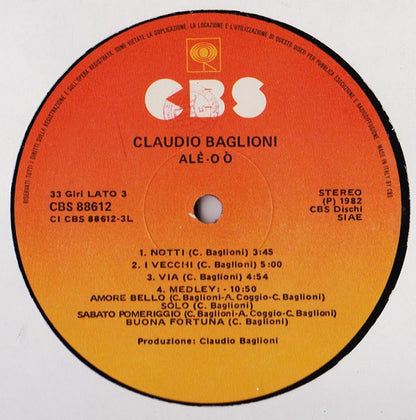 Claudio Baglioni - Alé-Oó