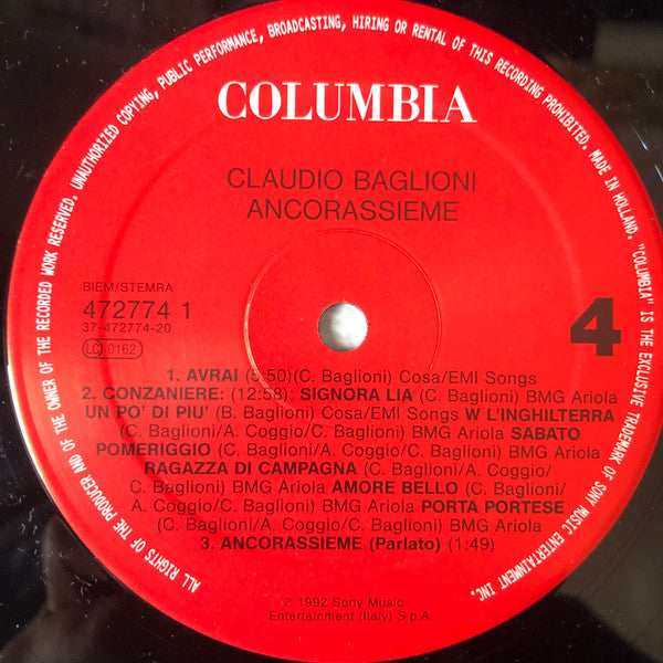 Claudio Baglioni - Ancorassieme