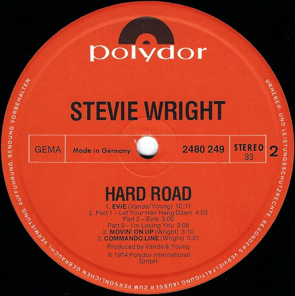 Stevie Wright - Hard Road