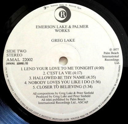 Emerson, Lake & Palmer - Works (Volume 1)