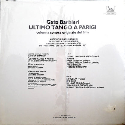 Gato Barbieri - Ultimo Tango A Parigi (Colonna Sonora Originale Del Film)