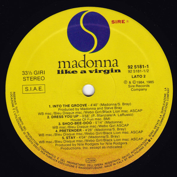 Madonna - Like A Virgin