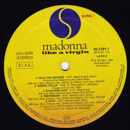 Madonna - Like A Virgin
