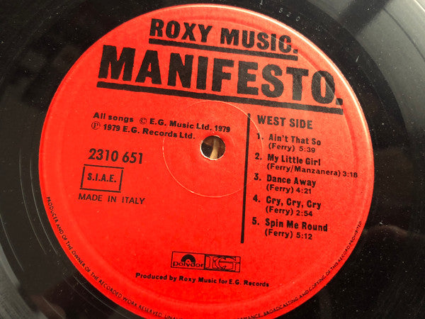 Roxy Music - Manifesto