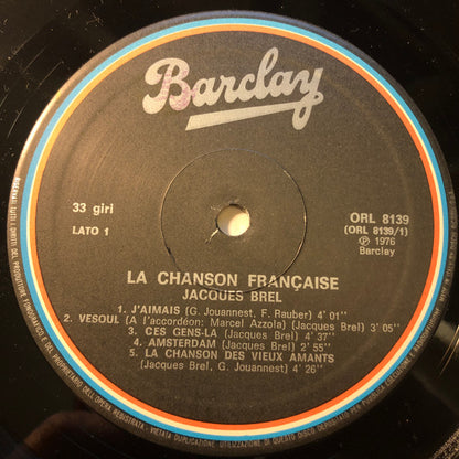 Jacques Brel - La Chanson Francaise