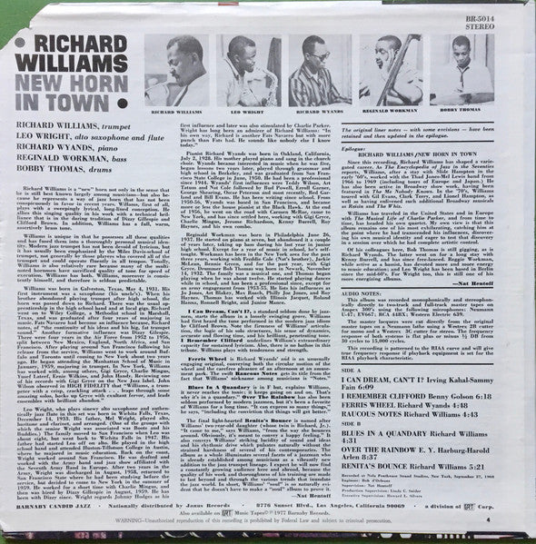 Richard Williams - New Horn In Town