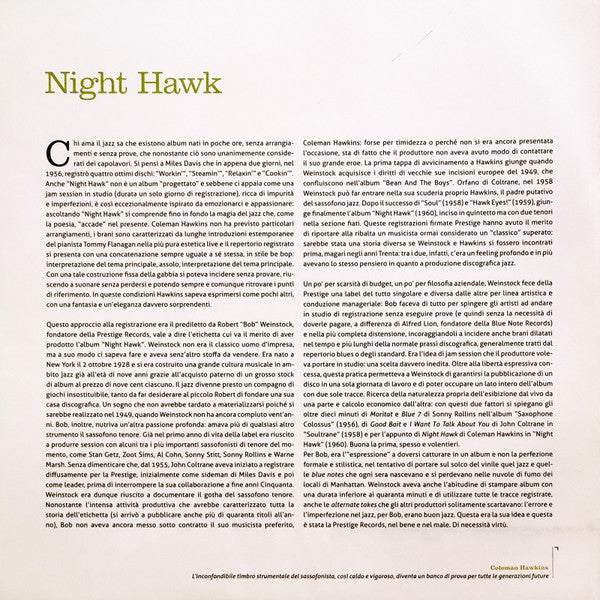 Coleman Hawkins - Night Hawk