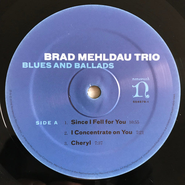 Brad Mehldau Trio - Blues and Ballads