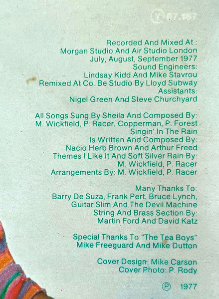 Sheila & B. Devotion - Love Me Baby Including Singin' In The Rain