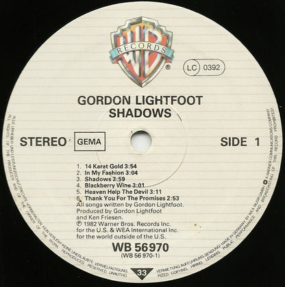 Gordon Lightfoot - Shadows