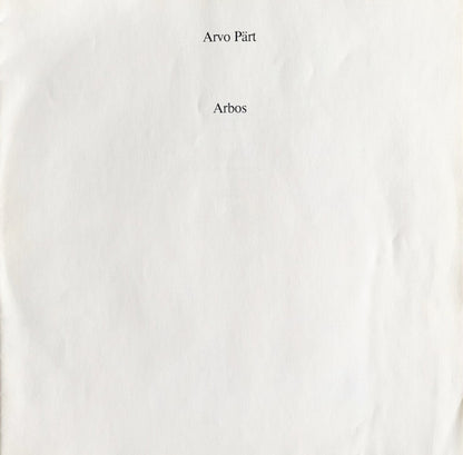 Arvo Pärt - Arbos