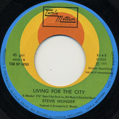 Stevie Wonder - Higher Ground / Living For The City (7")