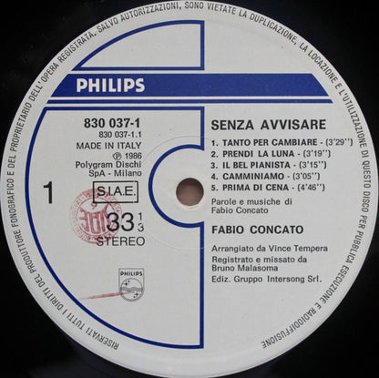 Fabio Concato - Senza Avvisare