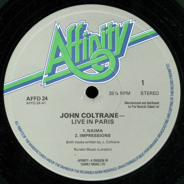 John Coltrane - Live In Paris