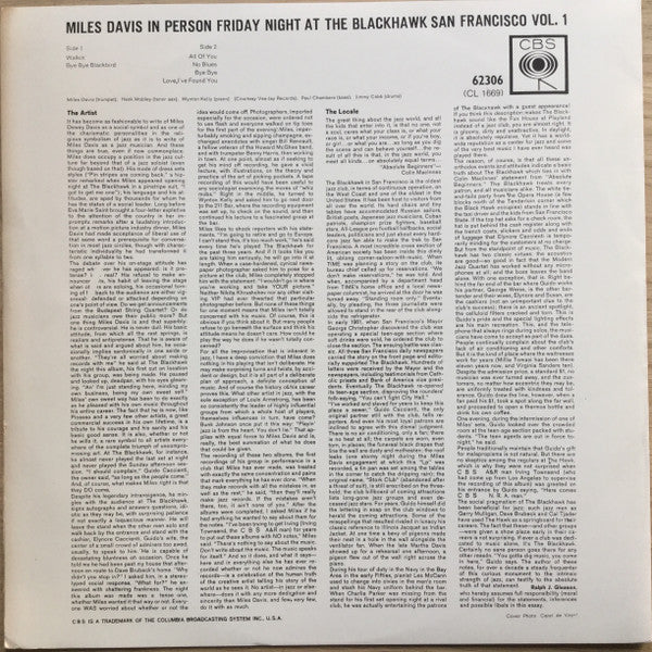 Miles Davis - In Person, Friday Night At The Blackhawk, San Francisco, Vol. 1