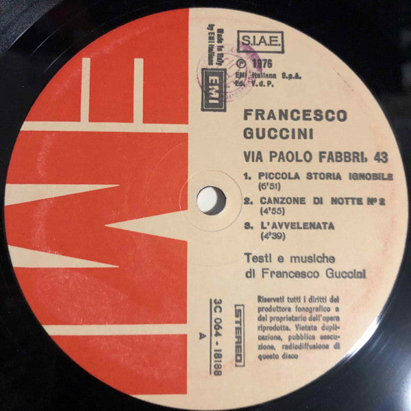 Francesco Guccini - Via Paolo Fabbri 43