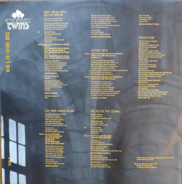 Thompson Twins - Here's To Future Days