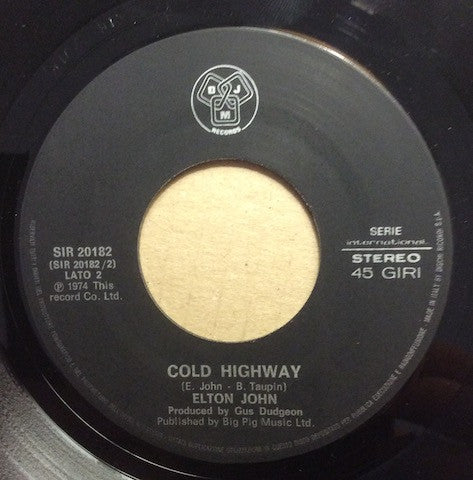 Elton John - The Bitch Is Back (7")