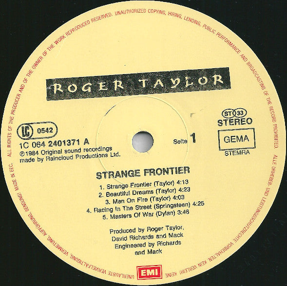 Roger Taylor - Strange Frontier