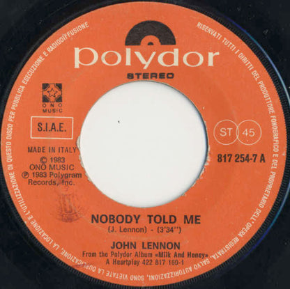 John Lennon - Nobody Told Me / O' Sanity (7")
