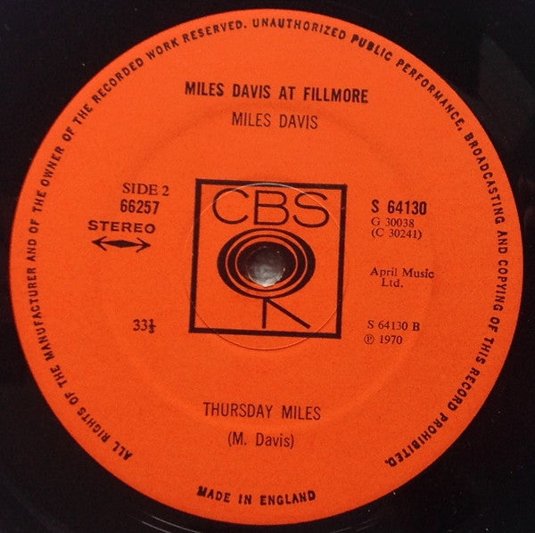 Miles Davis - Miles Davis At Fillmore